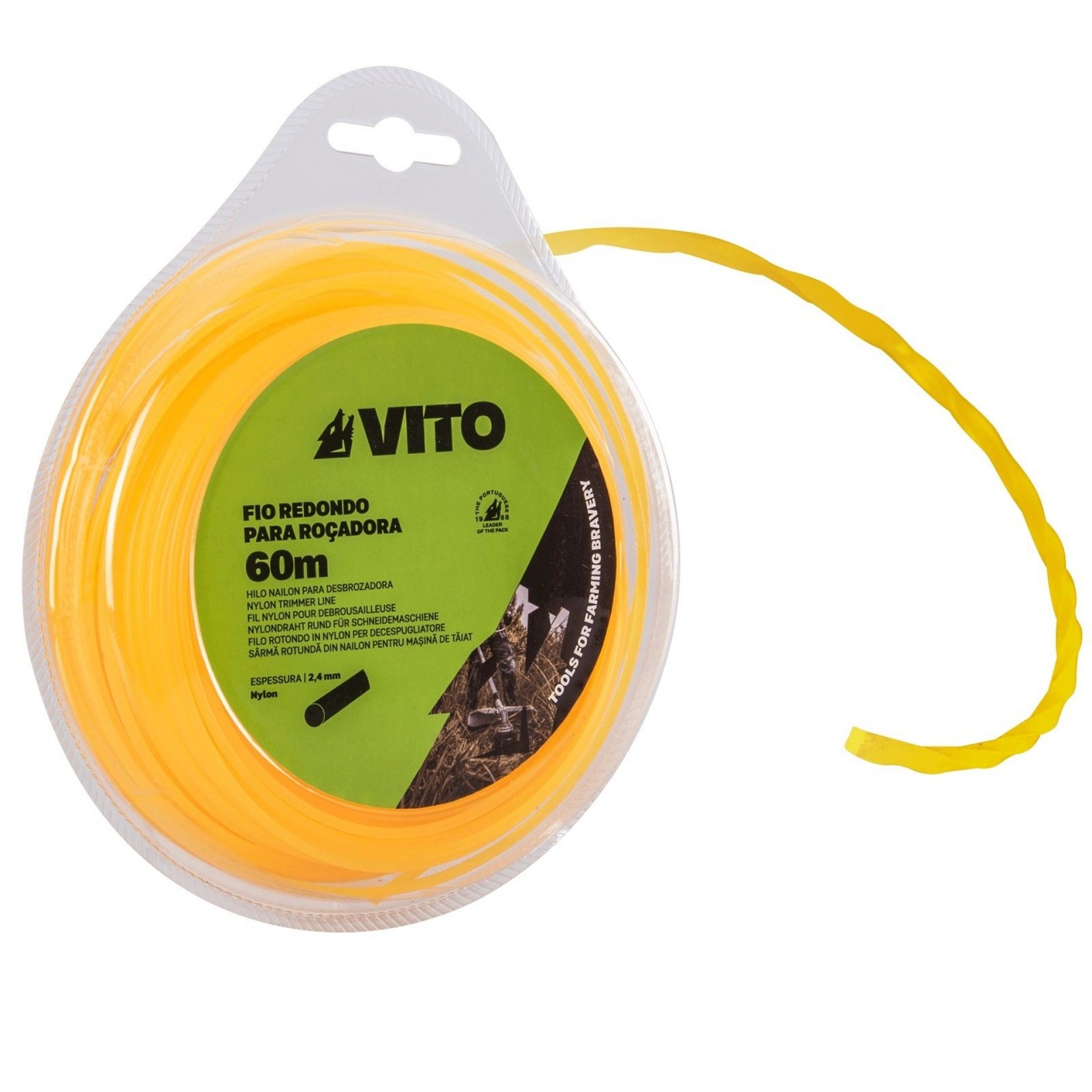 Fio torcido p/ roçadora 2,0mm 15m refª VIFRT2015 Vito