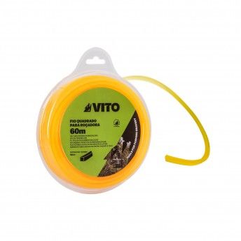 Fio nylon quadrado para roadora 3mm 230mts ref VIFRQ30230 VITO