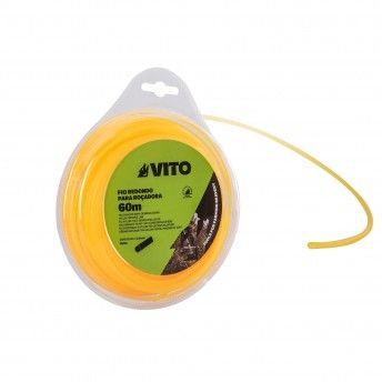 Fio nylon para roadora 2.4mm 60 mts ref VIFR2460 VITO