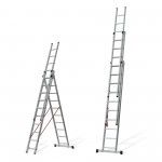 Escada tripla degrau quadrado 3x3,5 m refª VIETQ35 VITO Escada tripla degrau quadrado 3x3,5 m refª VIETQ35 VITO