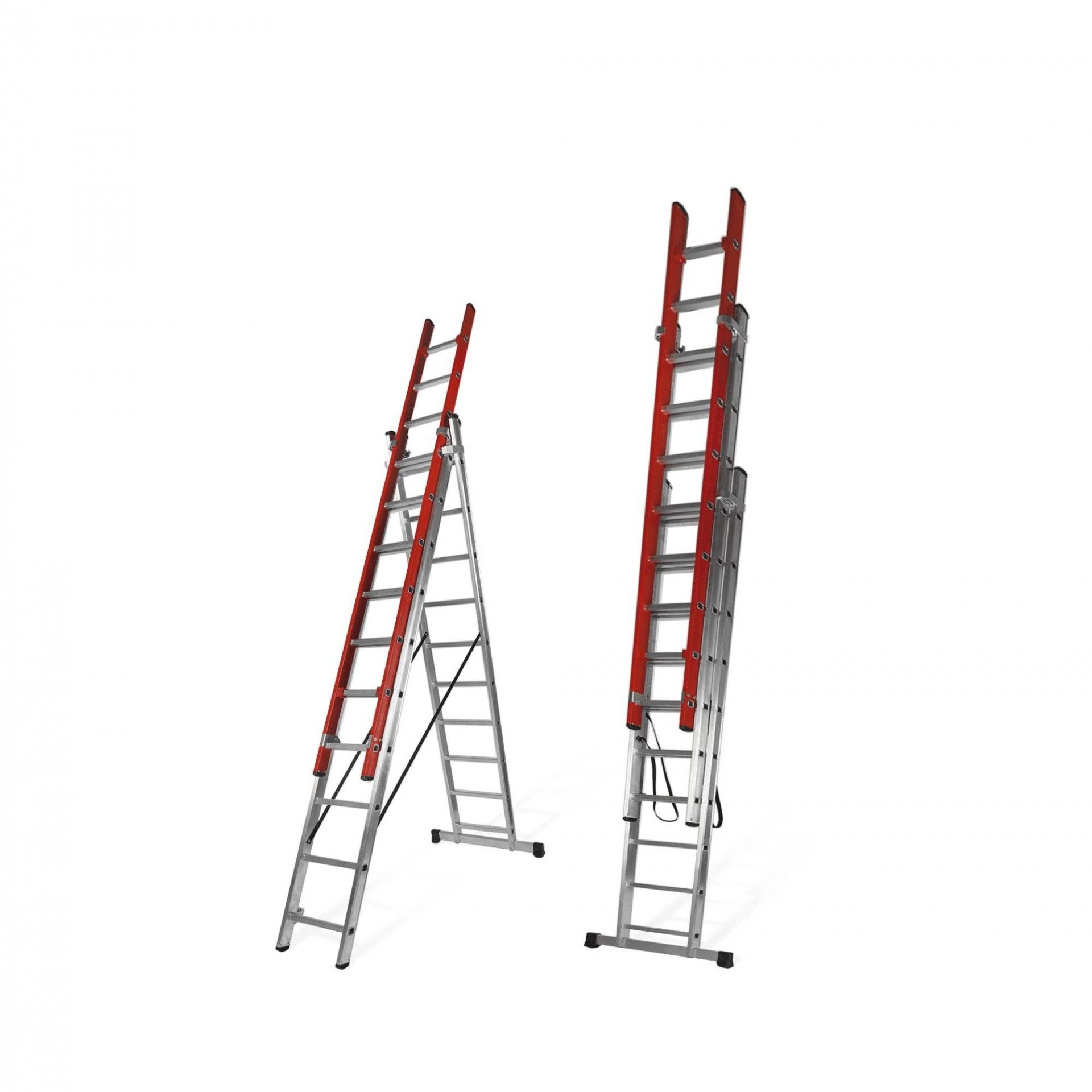 Escada electra tripla 3x3 m refª VIEE3X3 VITO