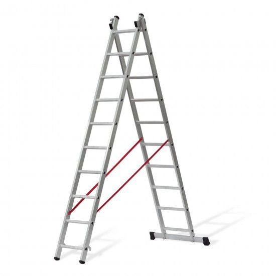 Escada dupla degrau quadrado 2x6 m ref� VIEDQ6 VITO