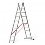 Escada dupla degrau quadrado 2x6 m ref� VIEDQ6 VITO