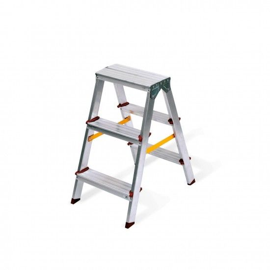 Escadote duplo em aluminio 3 degraus ref VIEAD3 VITO