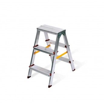 Escadote duplo em aluminio 3 degraus ref VIEAD3 VITO