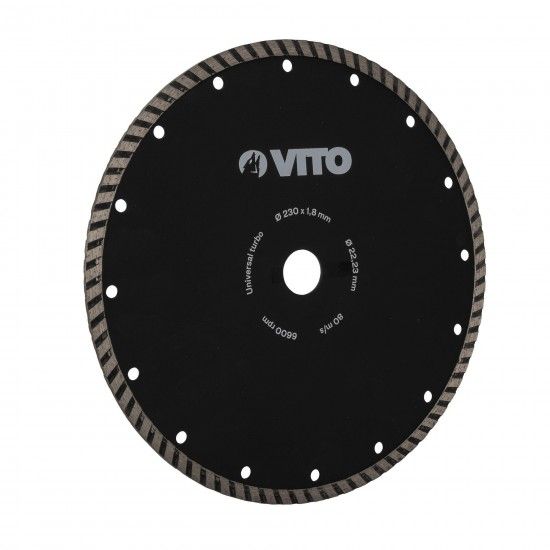 Disco diamantado universal turbo 230mm refª VIDT230 VITO Disco diamantado universal turbo 230mm refª VIDT230 VITO