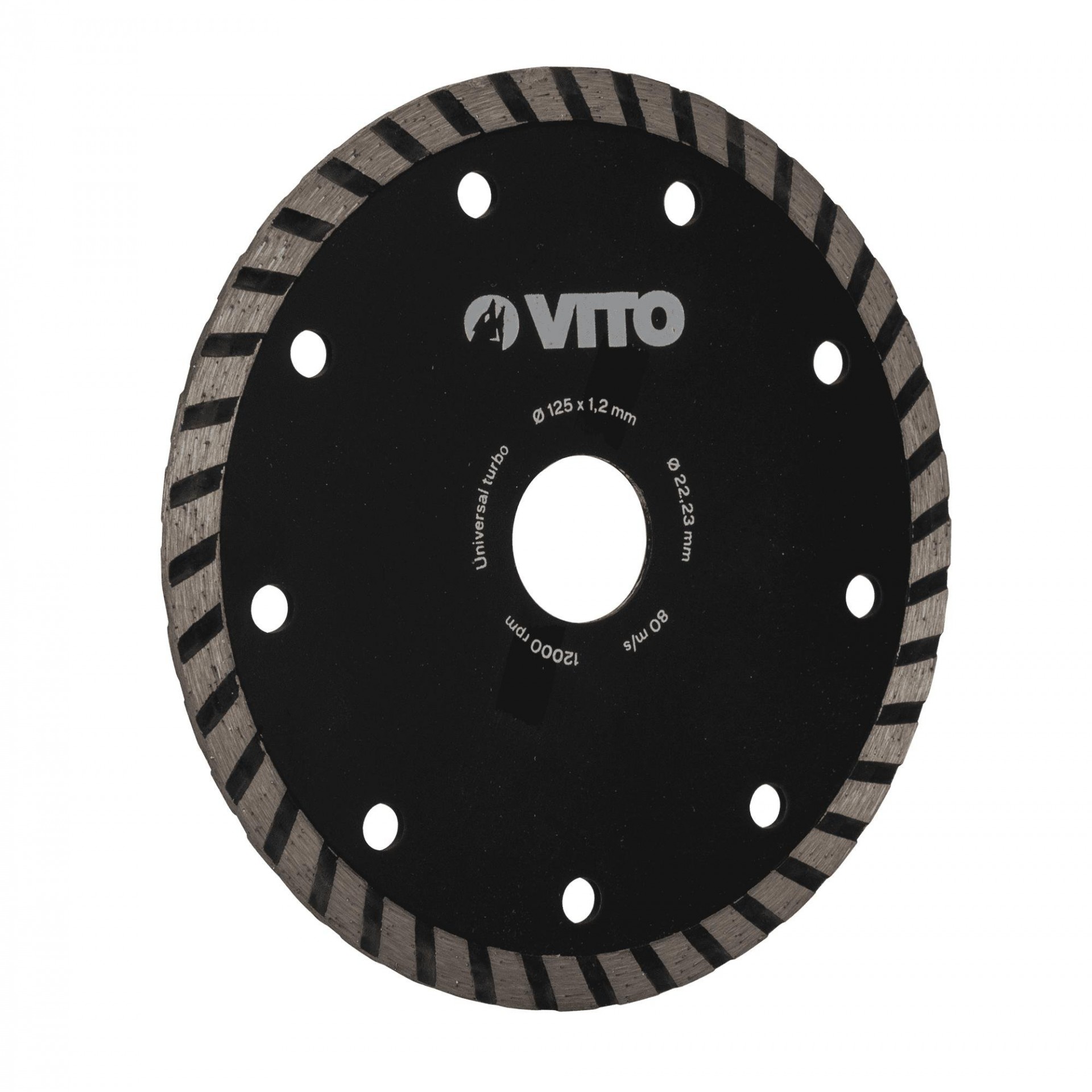 Disco diamantado universal turbo 125mm refª VIDT125 VITO