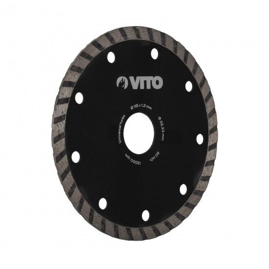 Disco diamantado universal turbo 115mm refª VIDT115 VITO Disco diamantado universal turbo 115mm refª VIDT115 VITO