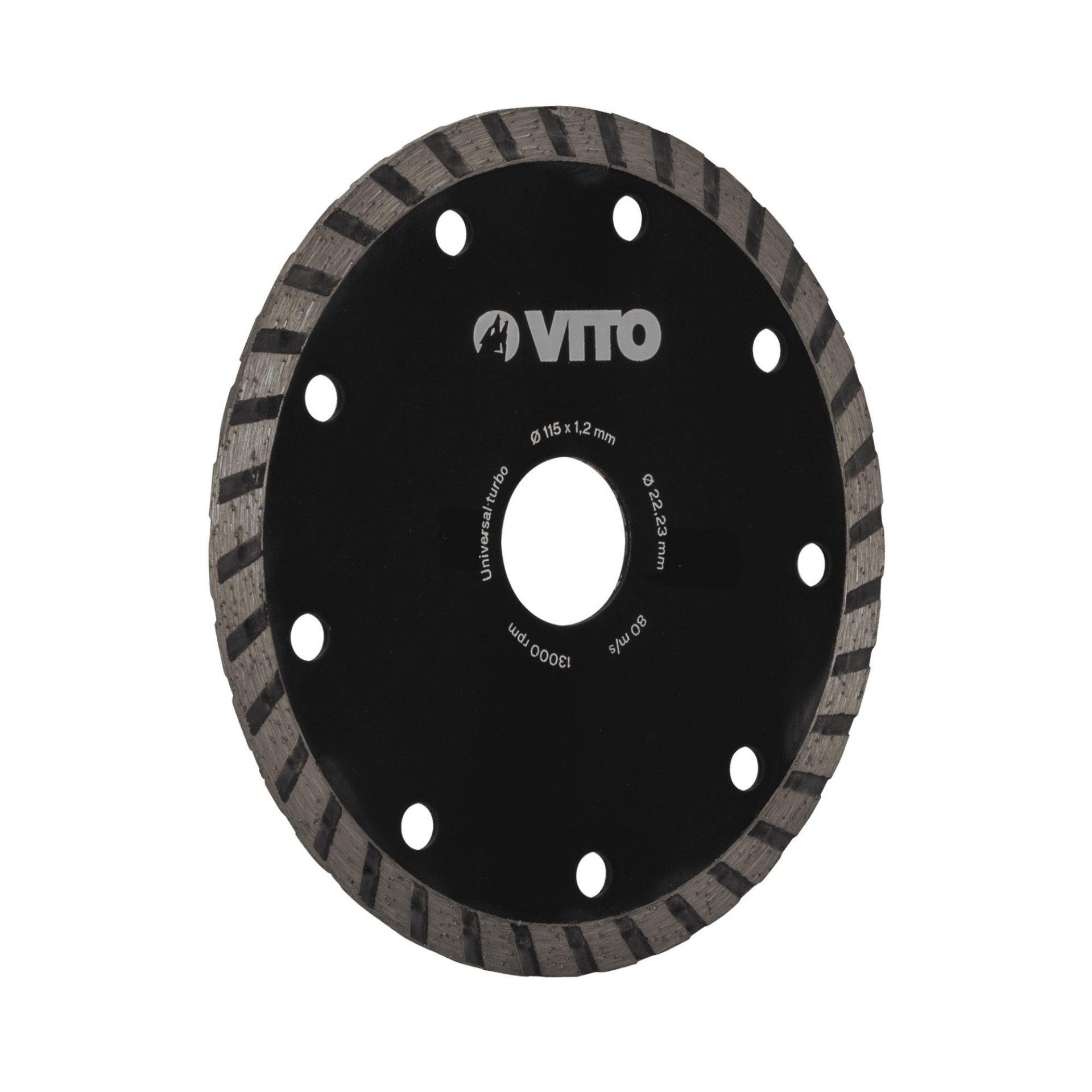 Disco diamantado universal turbo 125mm refª VIDT125 VITO