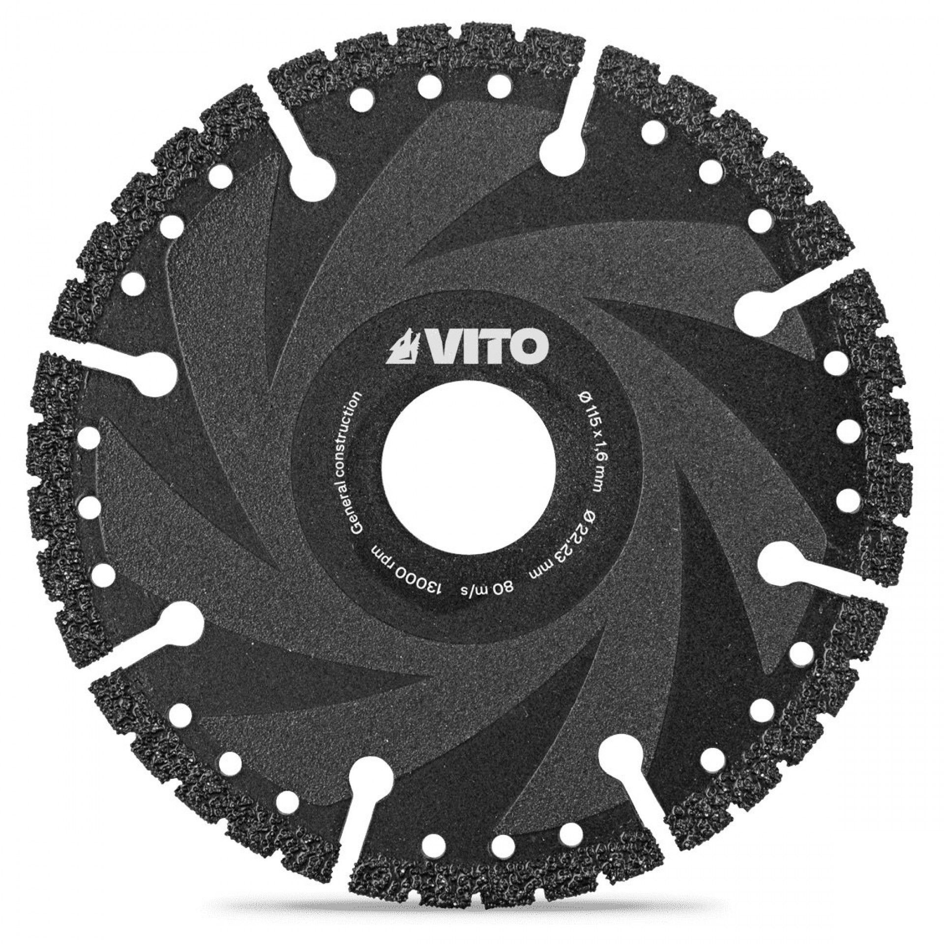 Disco diamantado laser 115mm refª VIDLGO115 VITO