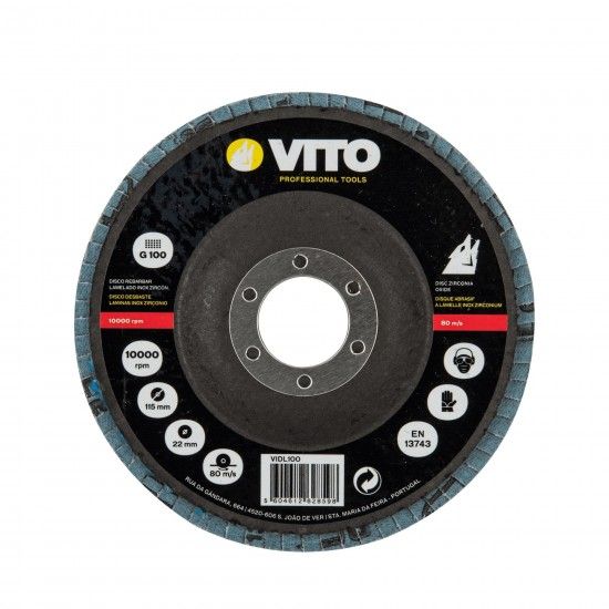 Disco lamelado zircónio refª VIDL60 VITO Disco lamelado zircónio refª VIDL60 VITO