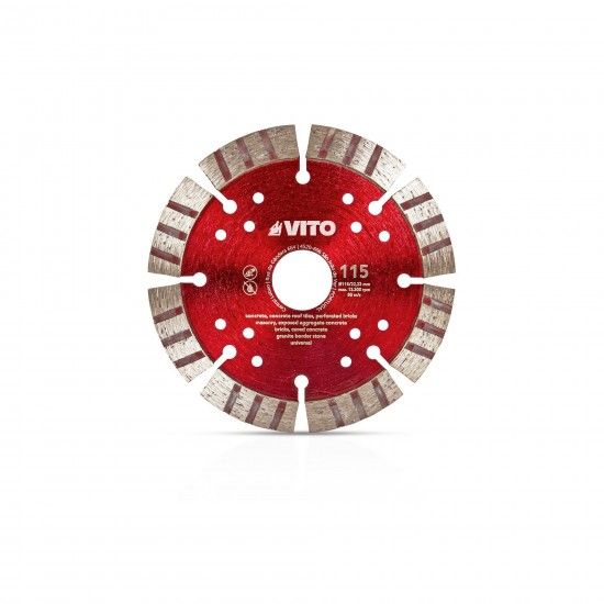 Disco diamantado segmentado geral obra pro 230mm refª VIDGOP230 VITO Disco diamantado segmentado geral obra pro 230mm refª VIDGOP230 VITO