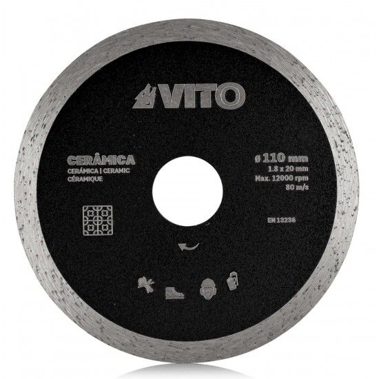Disco diamantado corte cermica humido 110mm ref VIDCC110 VITO