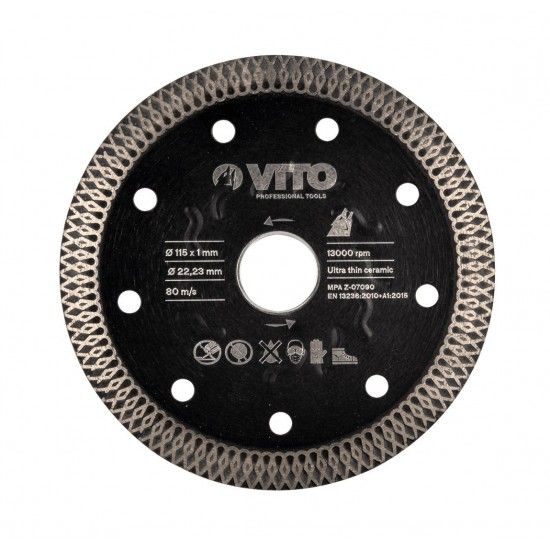Disco cermica ultra fino 115mm ref VIDCC115 VITO