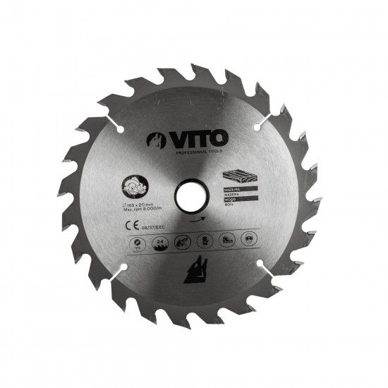 Disco pastilhado corte madeira para serra circular ref� VIDC255 VITO