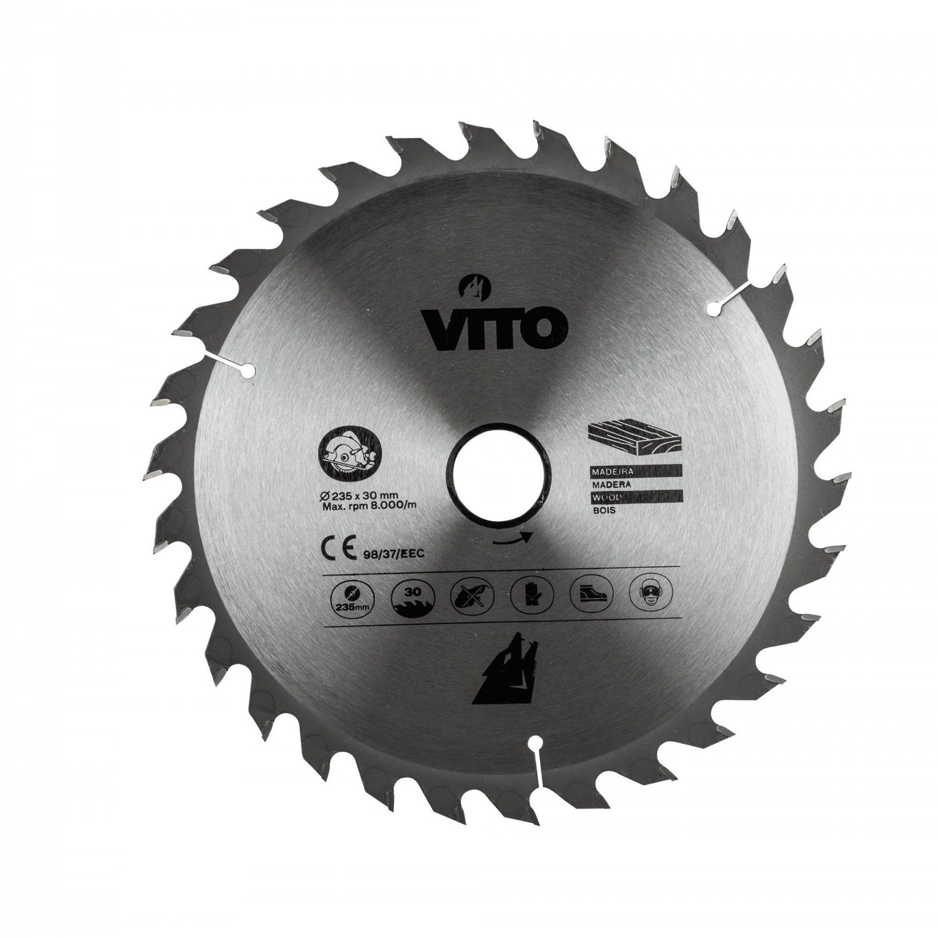 Disco pastilhado corte madeira para serra circular refª VIDC255 VITO