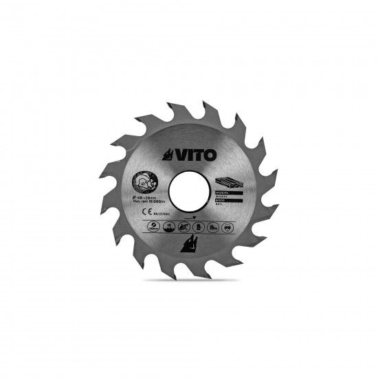 Disco pastilhado corte madeira para serra circular ref� VIDC255 VITO