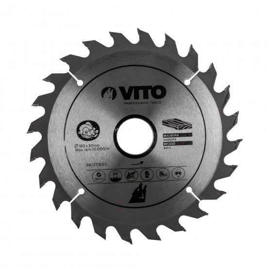 Disco pastilhado corte madeira para serra circular ref� VIDC255 VITO