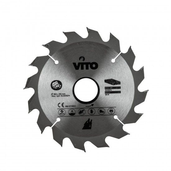 Disco pastilhado corte madeira para serra circular ref� VIDC185 VITO