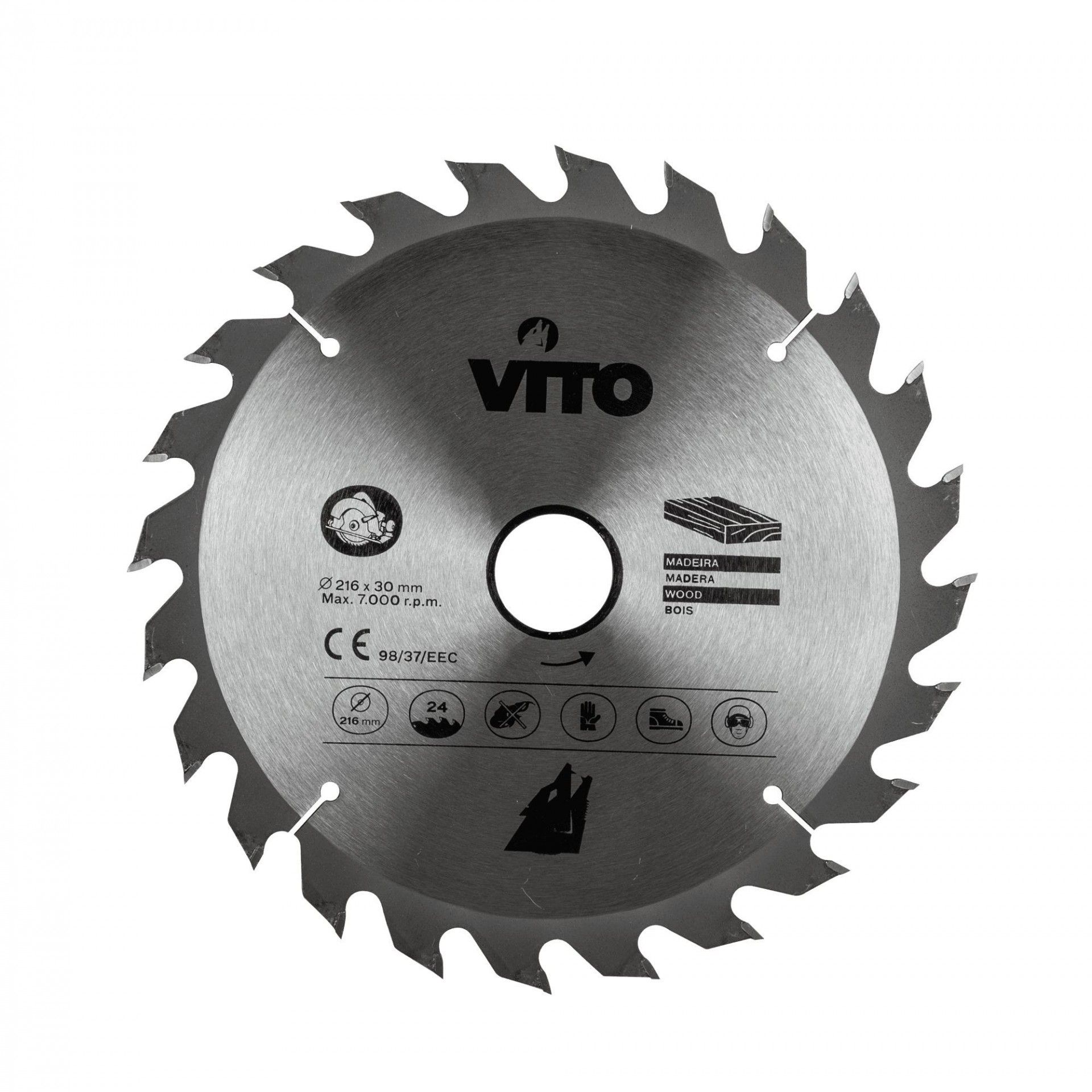 Disco pastilhado corte madeira para serra circular refª VIDC160 VITO