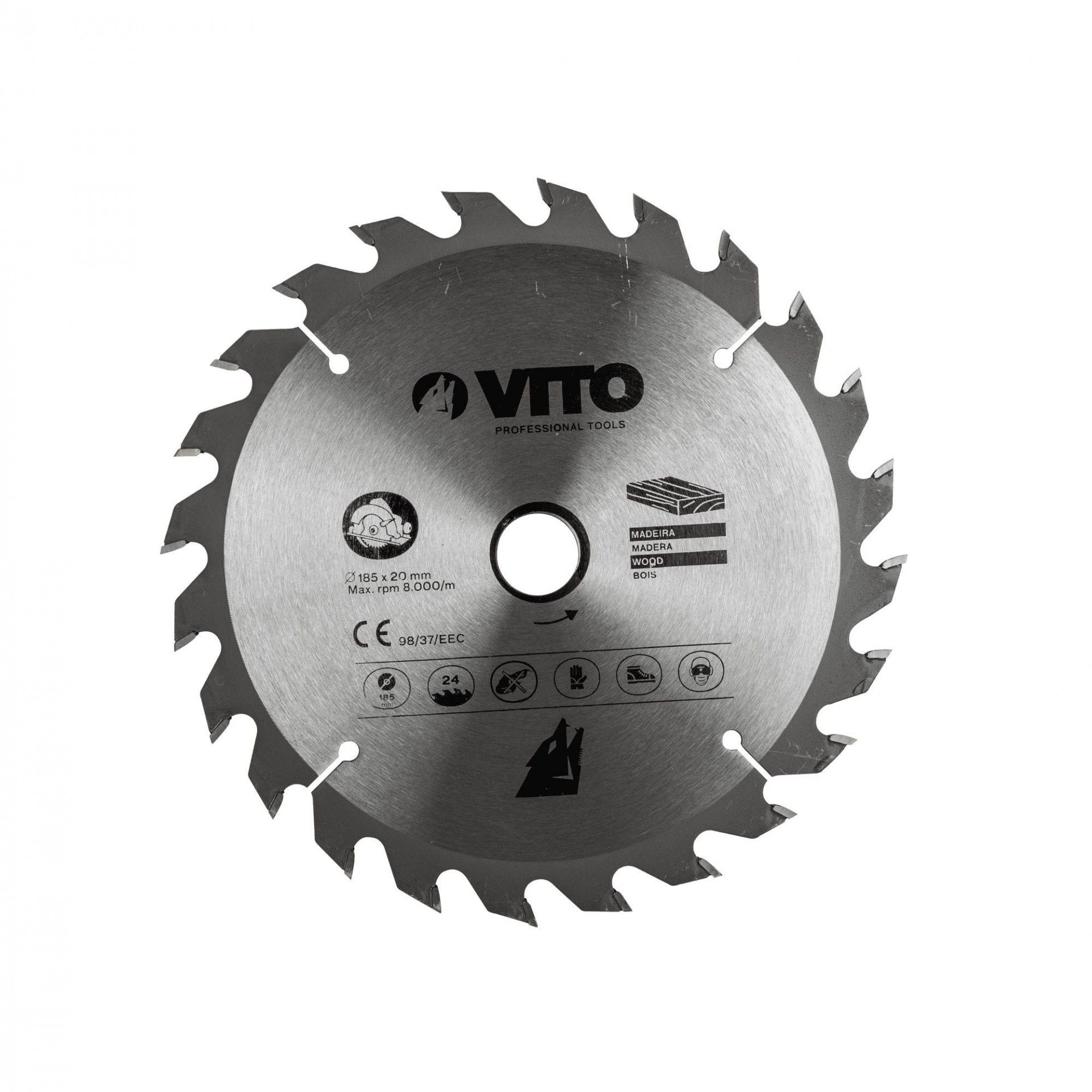 Disco pastilhado corte madeira para serra circular refª VIDC150 VITO