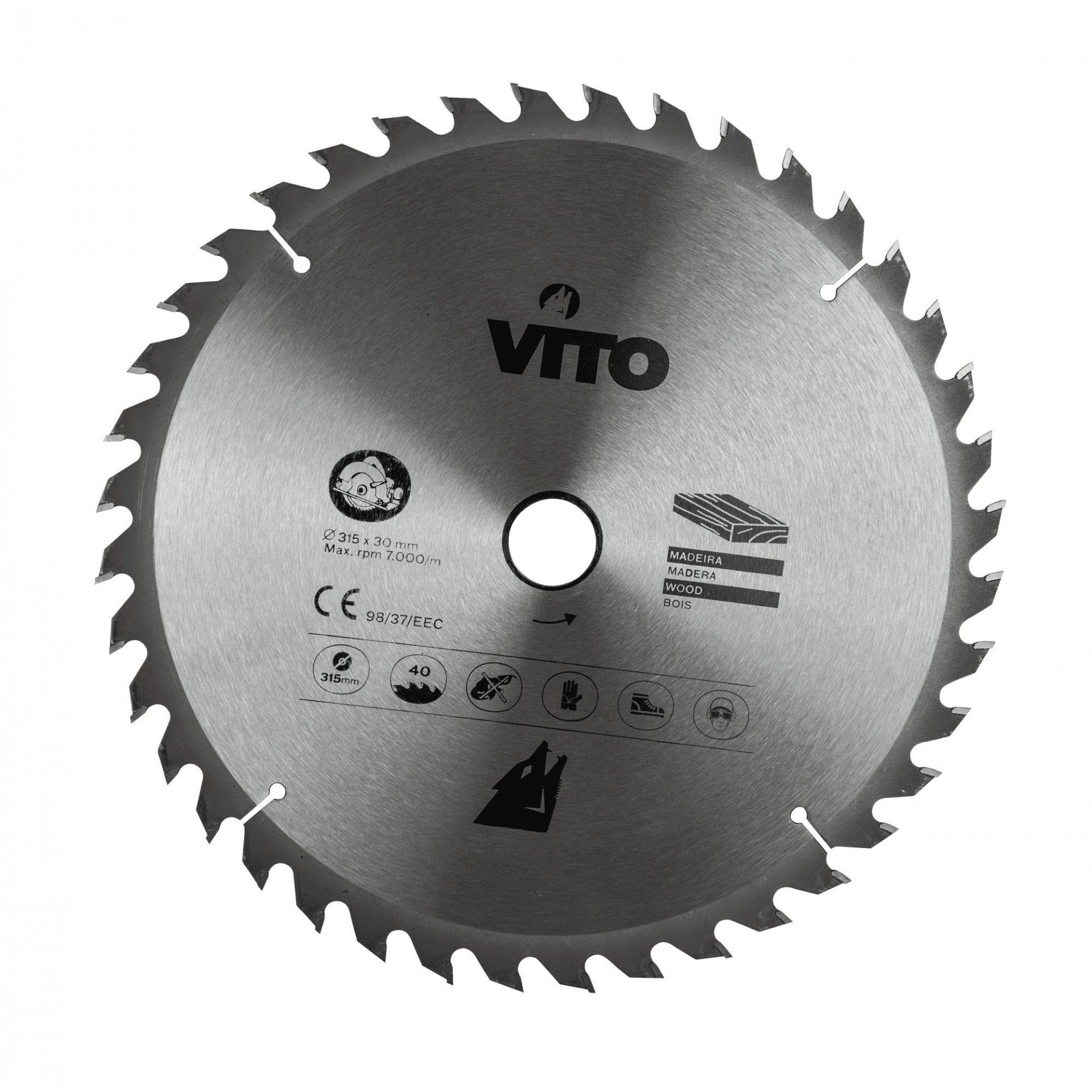 Disco pastilhado corte madeira para serra circular refª VIDC150 VITO