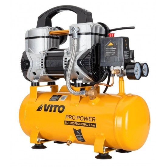 Compressor silencioso 8L 8bar 1.5Hp ref VICSOS8 VITO