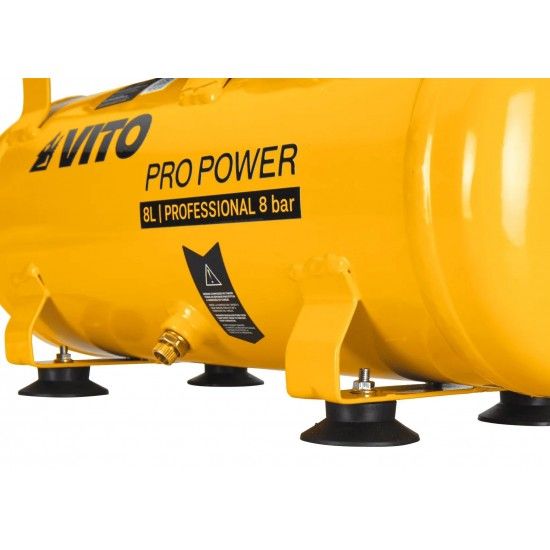 Compressor silencioso 8L 8bar 1.5Hp ref VICSOS8 VITO