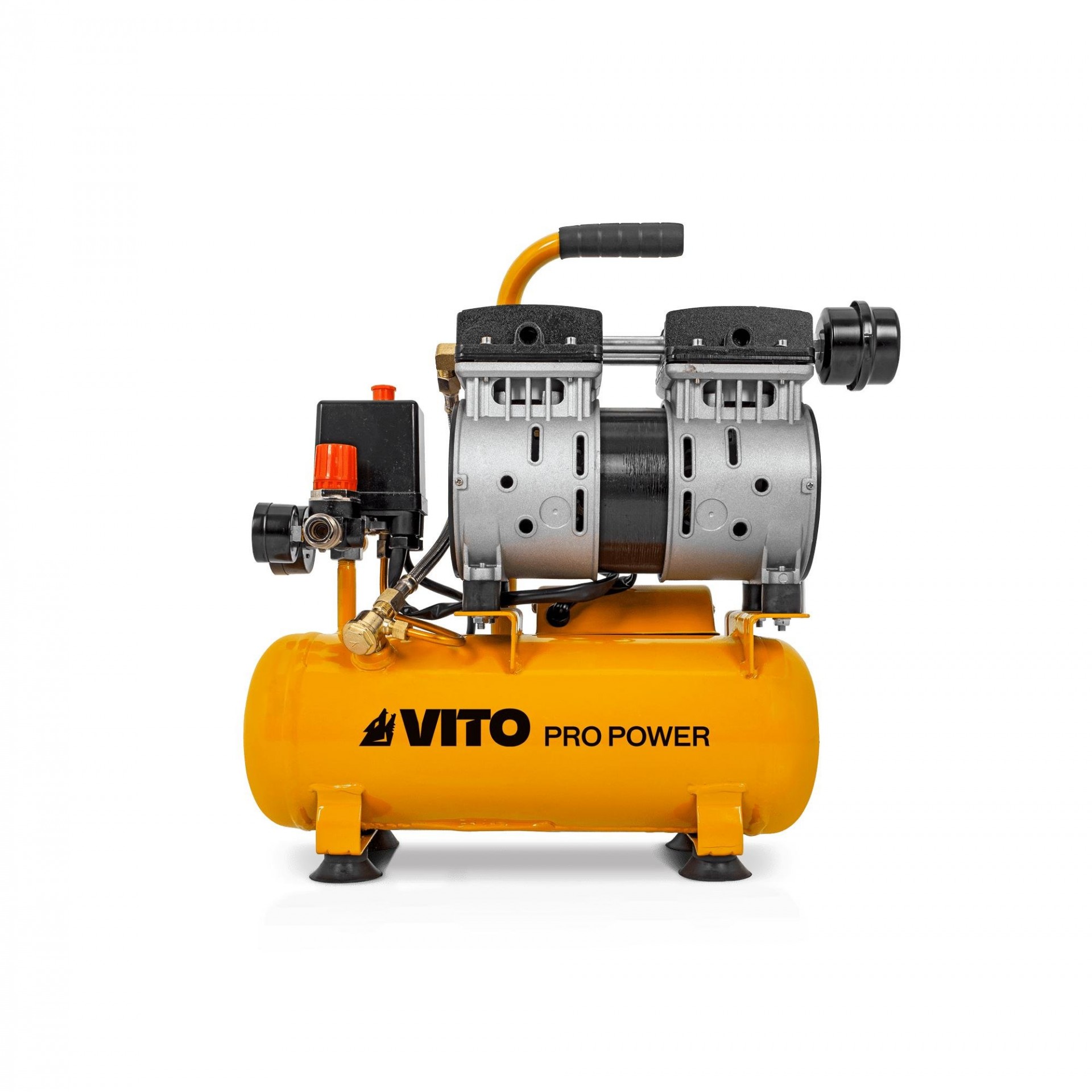 Compressor sem óleo silencioso 6lt 8 bar 0.7hp refª VICSOS6 VITO