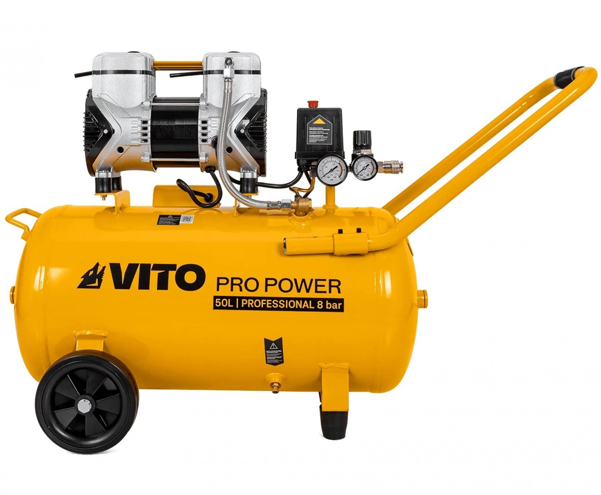 Compressor silencioso 50L 8bar 2.0Hp refª VICSOS50A VITO