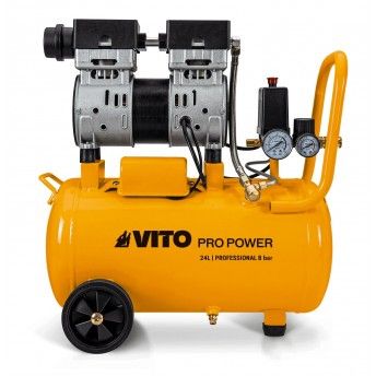 Compressor silencioso 24L 8bar 1.0Hp ref VICSOS25 VITO