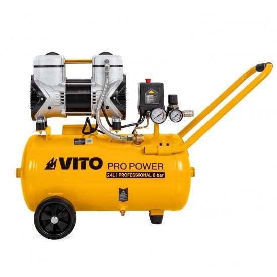 Compressor silencioso 24L 8bar 2.0Hp ref VICSOS25A VITO