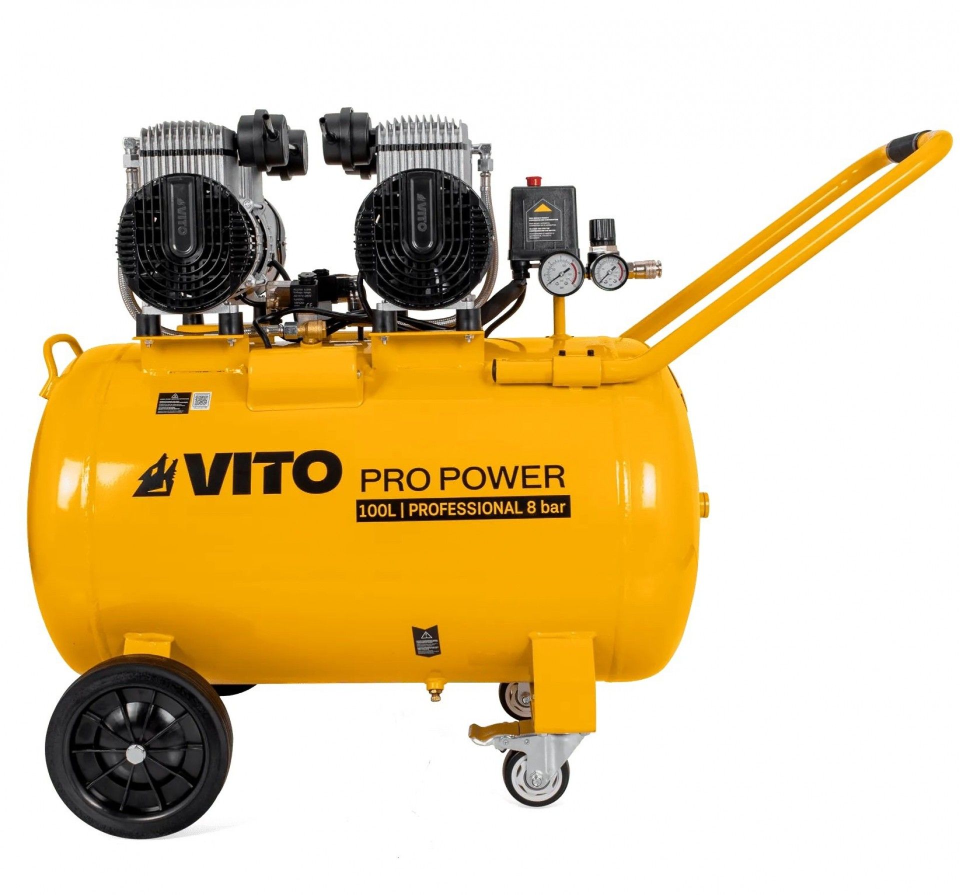 Compressor silencioso 100L 8bar 4.0Hp refª VICSOS100 VITO