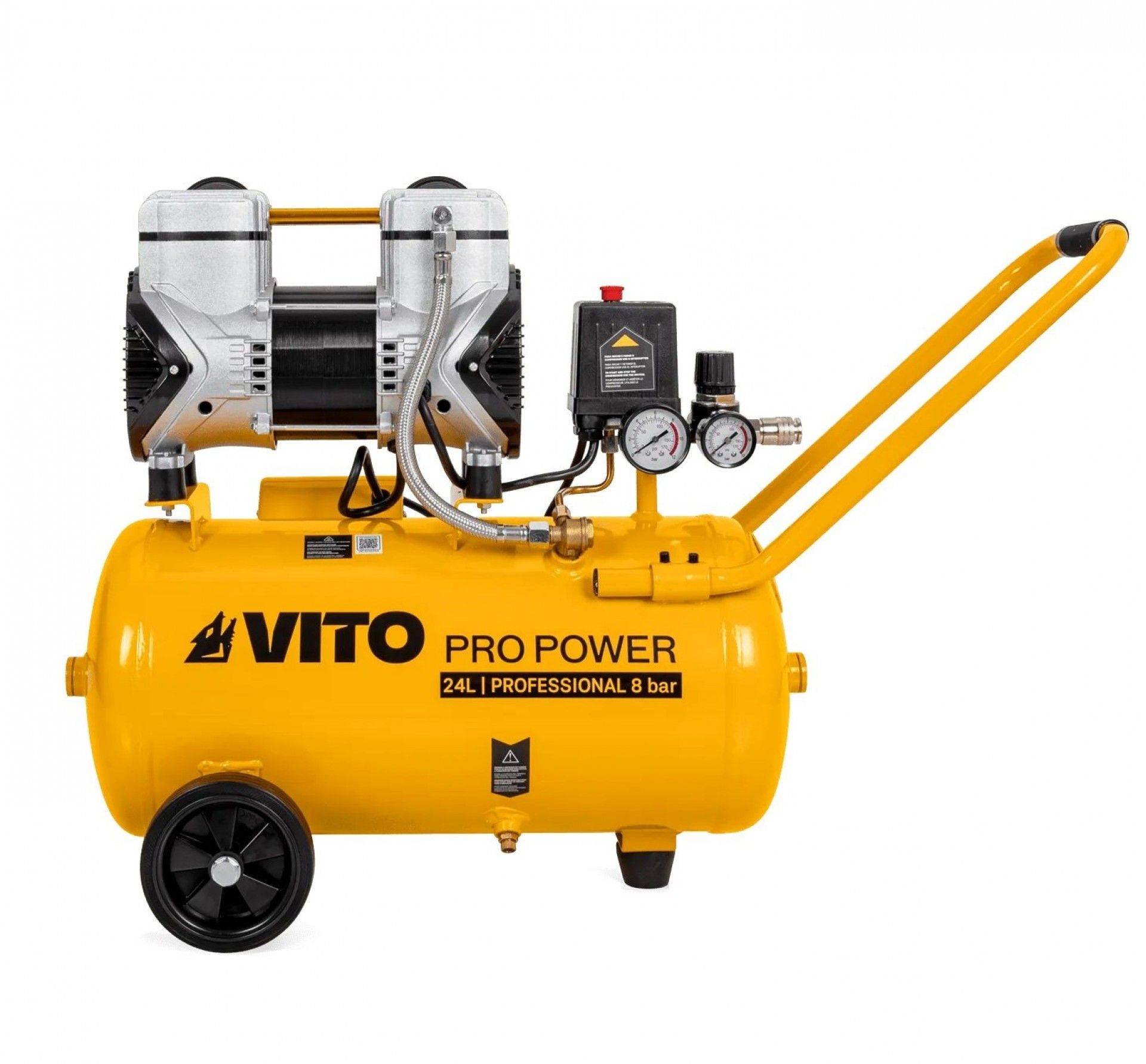 Compressor silencioso 24L 8bar 2.0Hp refª VICSOS25A VITO