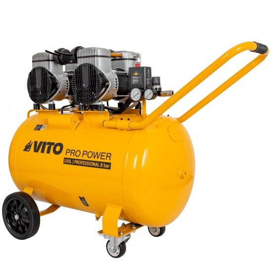 Compressor silencioso 100L 8bar 4.0Hp ref VICSOS100 VITO