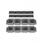 Caixas de stock com fixação de parede 103 x 165 x 175 mm refª VICSF8 VITO Caixas de stock com fixação de parede 103 x 165 x 175 mm refª VICSF8 VITO