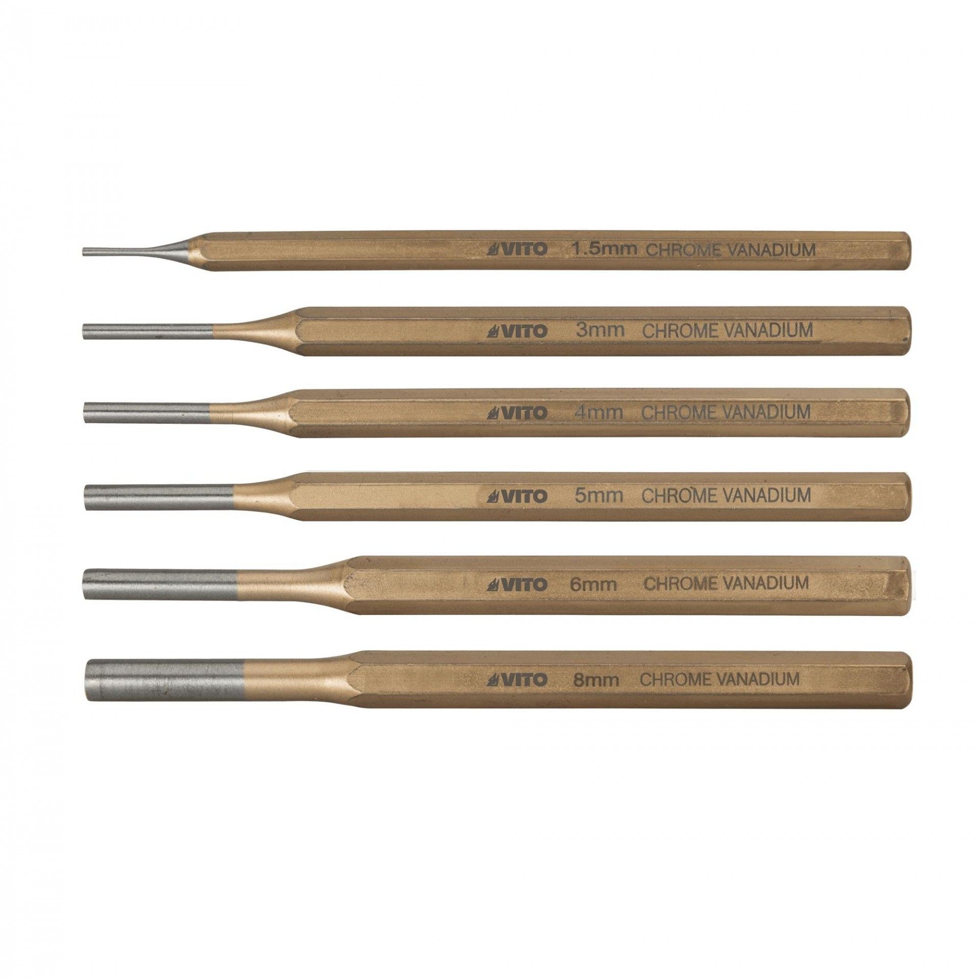 Conjunto de 6 punções refª VICPU6 VITO