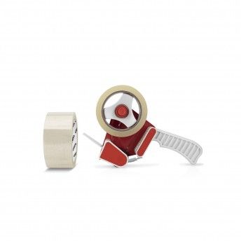 Conjunto aplicador com 2 fitas embalar 50mm x 66m ref VICJAF VITO