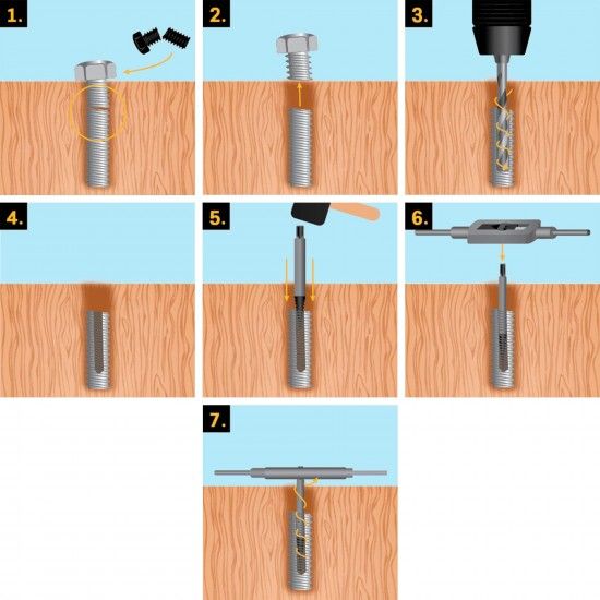 Conjunto extrator de parafusos refª VICEP6P VITO Conjunto extrator de parafusos refª VICEP6P VITO