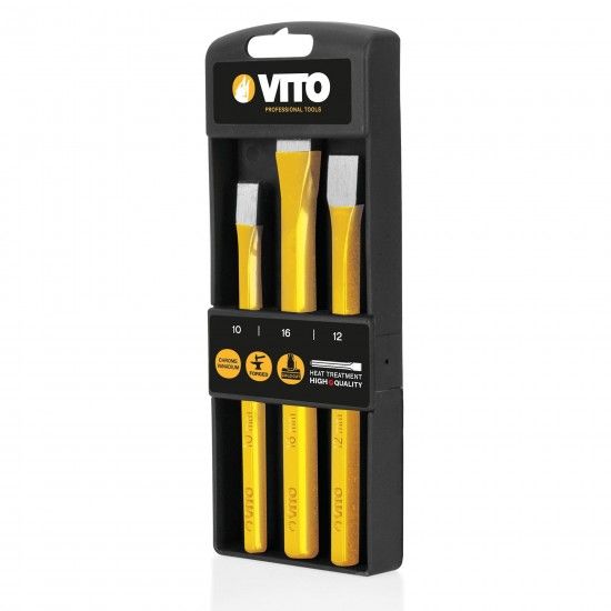 Conjunto de 3 escopros de ao ref VICE3 VITO