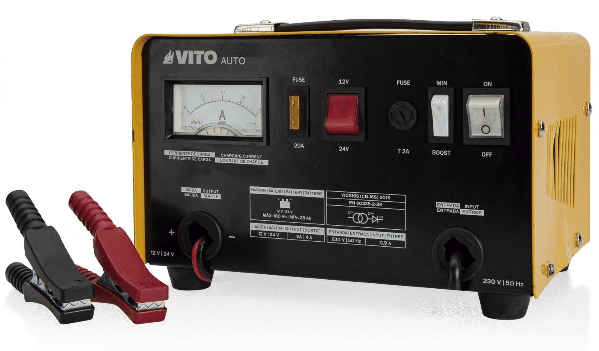 Carregador baterias auto 20A refª VICB16S Vito