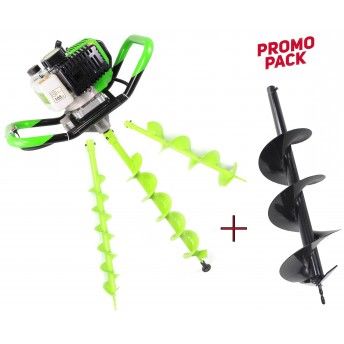 Abre Buracos com 3 Brocas, 51.7CC, 1.85Kw  [48245] + Broca 200mm [48248] SUPER POWER