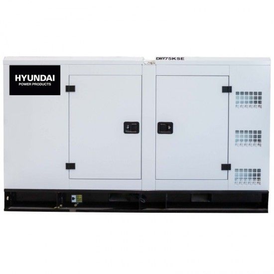 Gerador diesel silencioso 72KVA trifsico ref DHY75KSE HYUNDAI