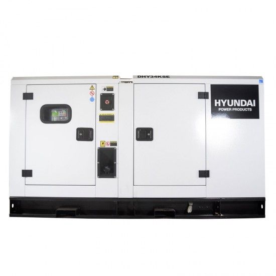 Gerador diesel silencioso 34KVA trifsico ref DHY34KSE HYUNDAI