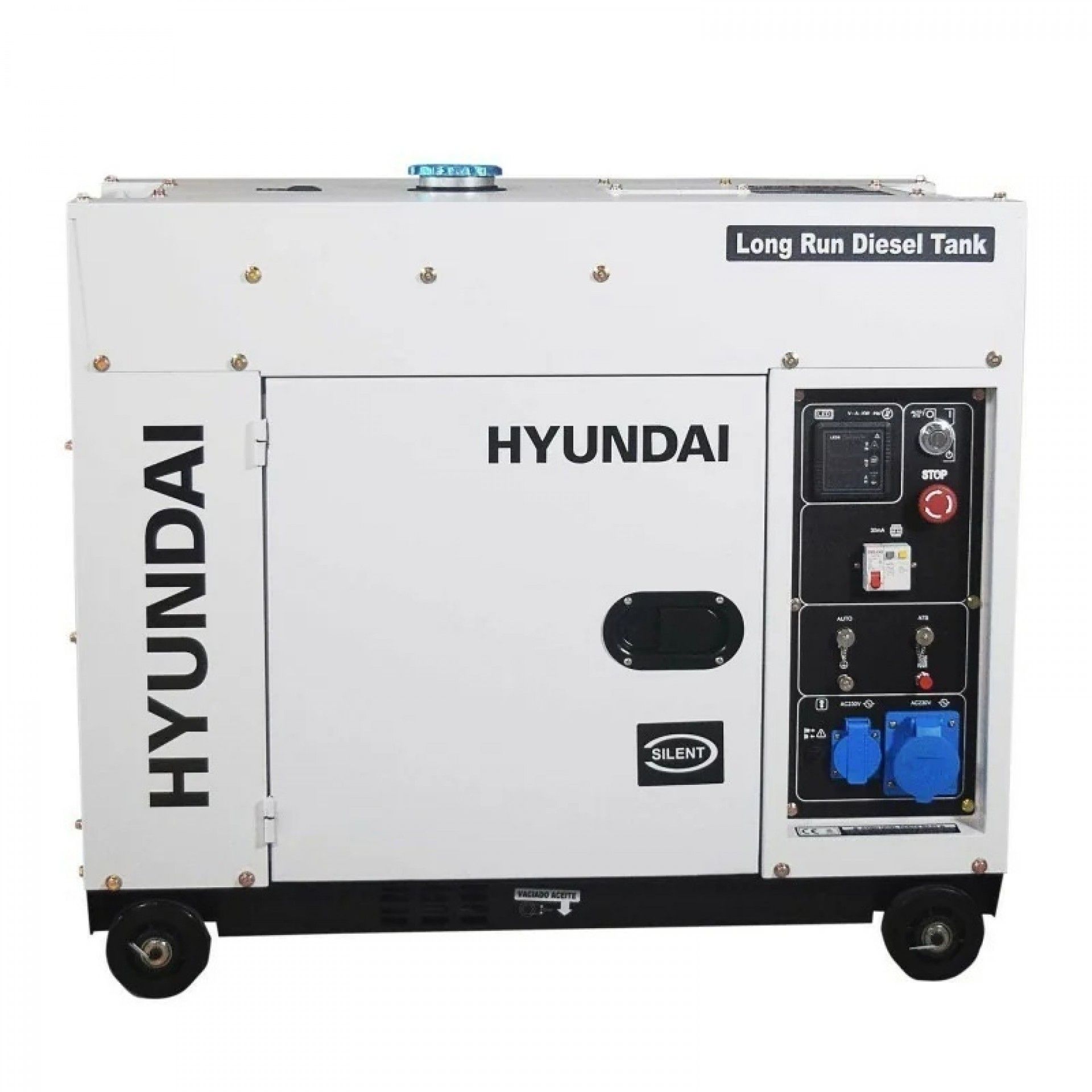 Gerador diesel silencioso especifico p/apoio solar refª DHY8600SE-LRS HYUNDAI