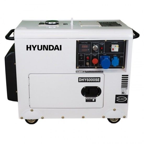 Gerador diesel silencioso 5.3KW monofsico ref DHY6000SE HYUNDAI