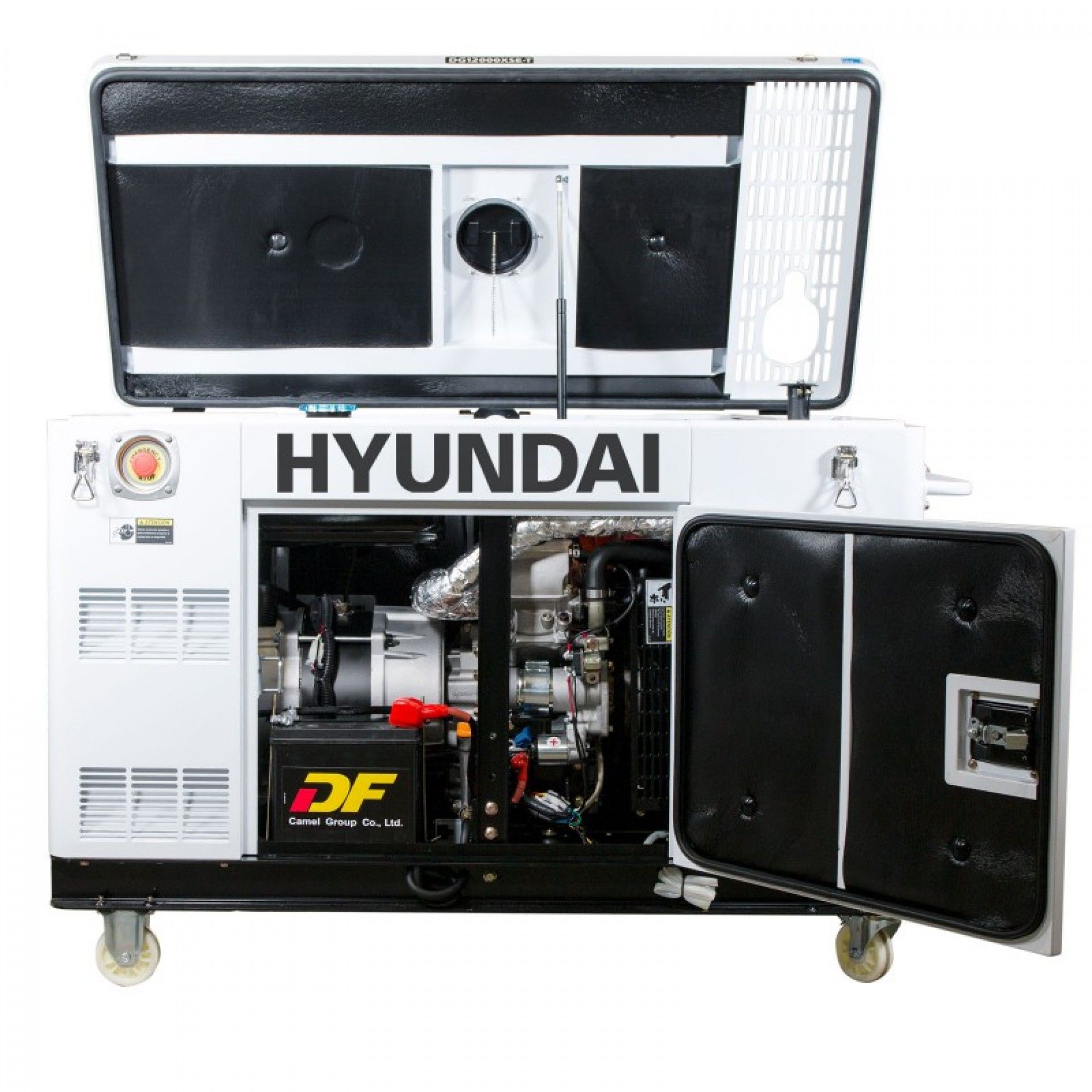 Gerador diesel silencioso 12.5KvA tri/monofásico refª DHY12000XSE-T HYUNDAI
