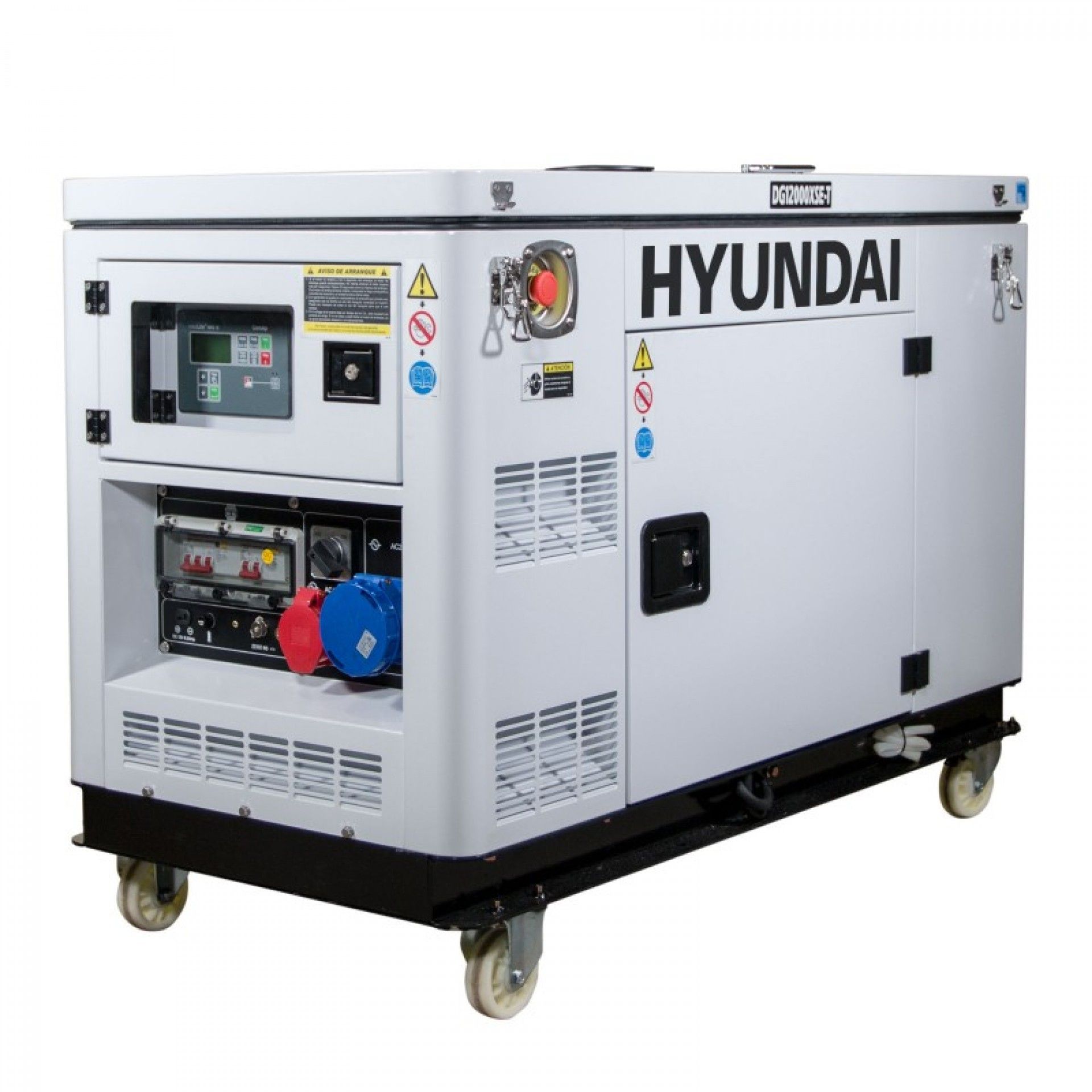 Gerador diesel silencioso 12.5KvA tri/monofásico refª DHY12000XSE-T HYUNDAI