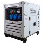 Gerador diesel silencioso 6.5Kw trif/monoásico refª DHY9000SEi-T HYUNDAI Gerador diesel silencioso 6.5Kw trif/monoásico refª DHY9000SEi-T HYUNDAI