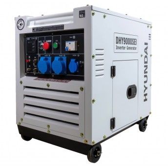 Gerador diesel silencioso 6.5Kw trif/monosico ref DHY9000SEi-T HYUNDAI